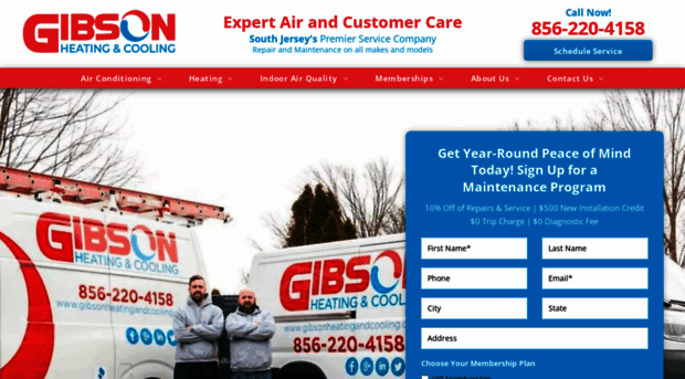 gibsonheatingandcooling.com