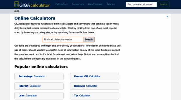 gigacalculator.com