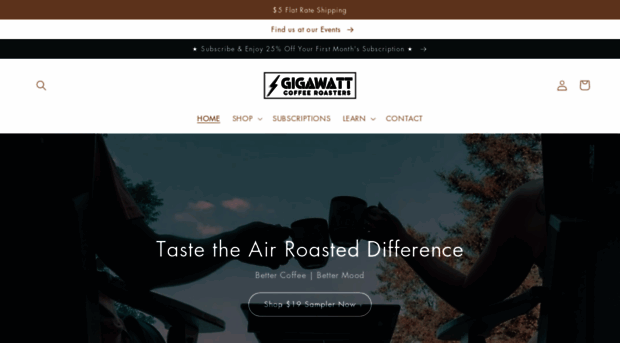 gigawattcoffeeroasters.com