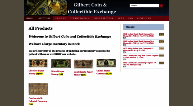 gilbertcoins.com