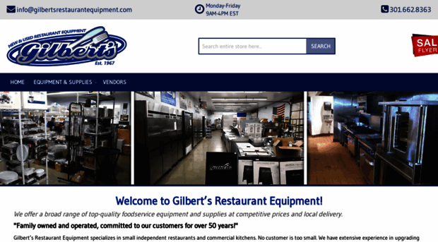 gilbertsrestaurantequipment.com