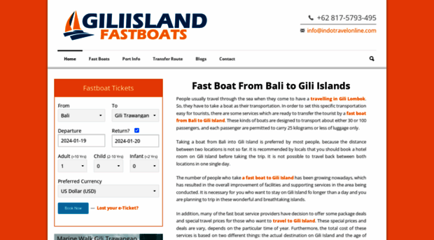 giliislandfastboats.com