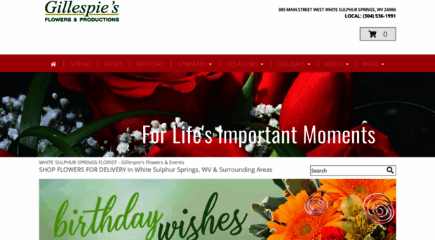 gillespiesflowers.net