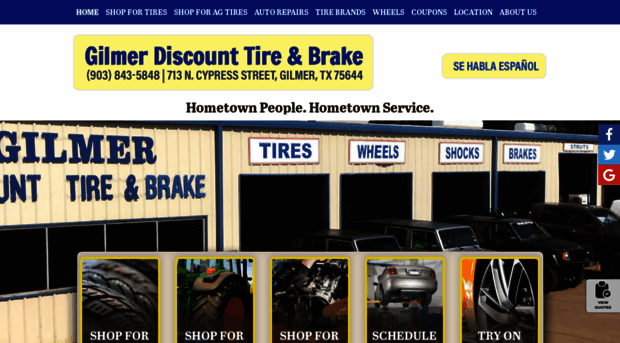 gilmerdiscounttireandbrake.com