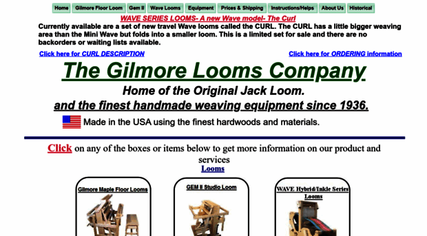 gilmorelooms.com