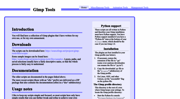 gimp-tools.sourceforge.net