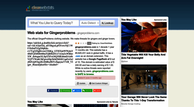 gingerproblems.com.clearwebstats.com