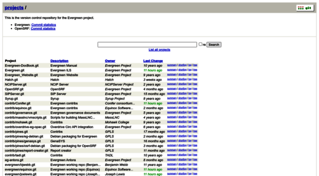 git.evergreen-ils.org