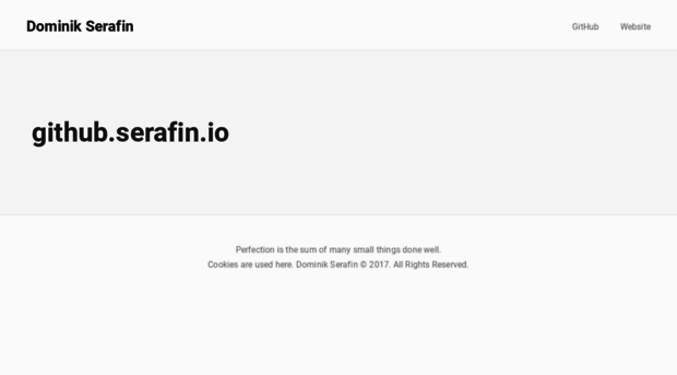 github.serafin.io