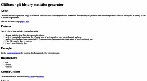 gitstats.sourceforge.net