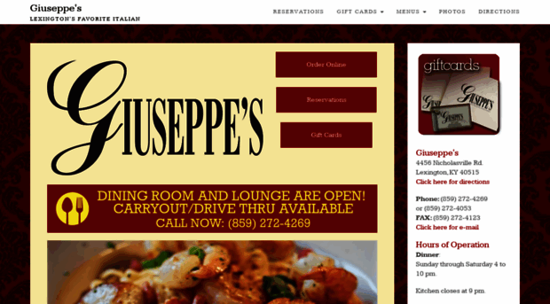 giuseppeslexington.com