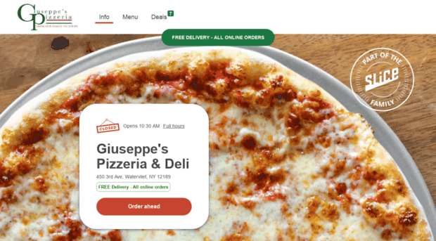 giuseppespizzeriaanddeli.com