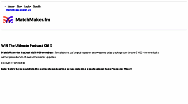 giveaway.matchmaker.fm