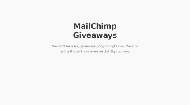 giveaways.mailchimp.com