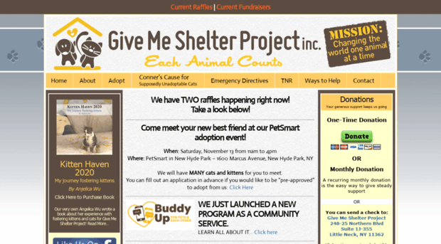 givemeshelterproject.org