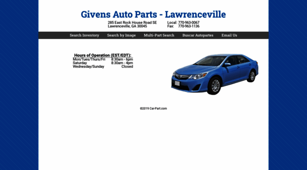 givensautopartslawrenceville.com