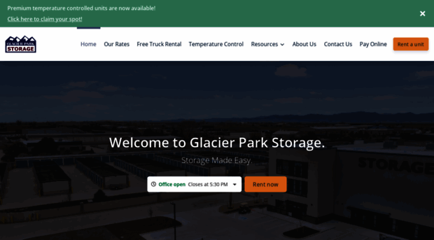 glacierparkstorage.com