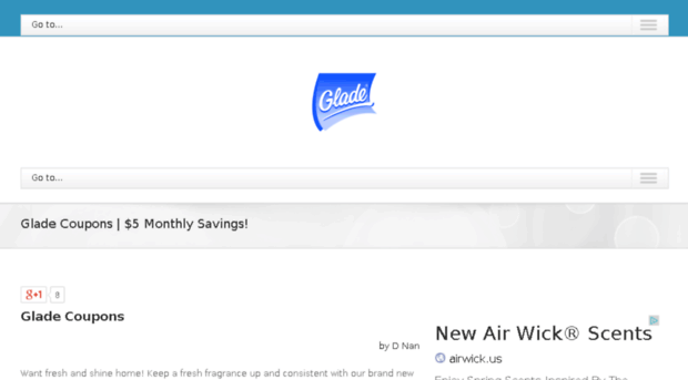 gladecoupons.org