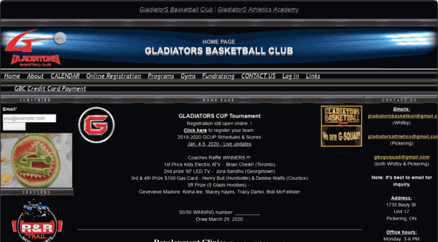 gladiatorsbasketball.ca