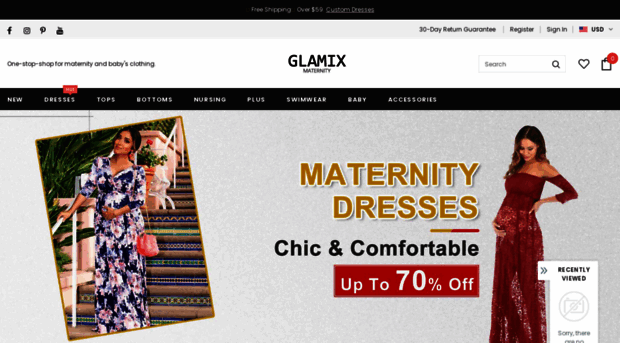 glamixmaternity.com