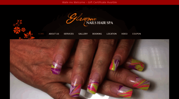 glamournailshairspa.com