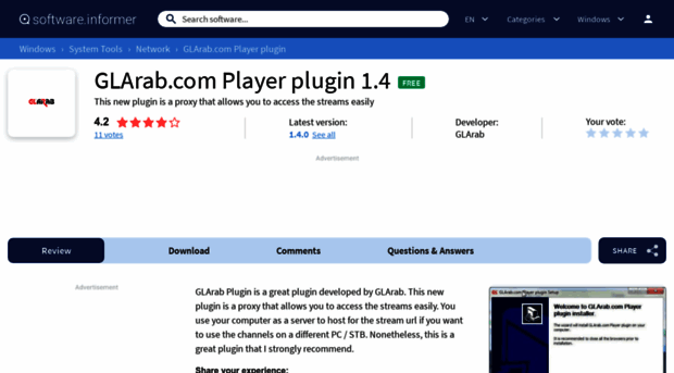 glarab-com-player-plugin.software.informer.com