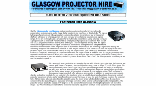 glasgow-projector-hire.co.uk