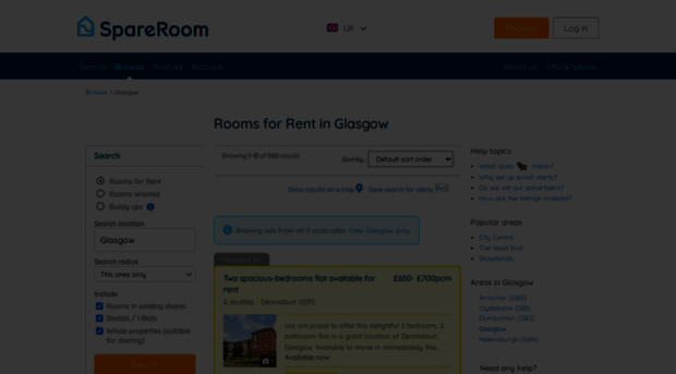 glasgow.spareroom.co.uk