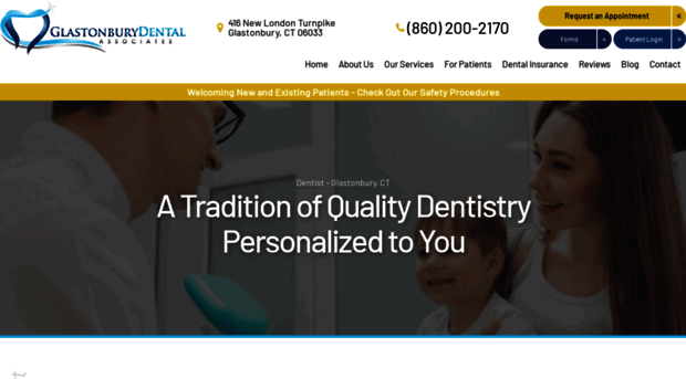 glastonburydental.com