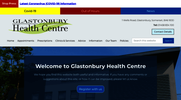 glastonburyhealthcentre.nhs.uk