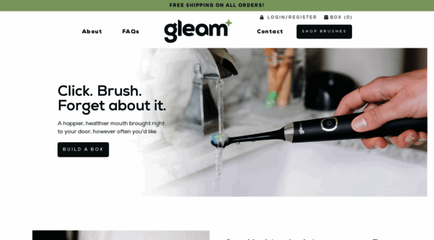 gleamtoothbrush.com