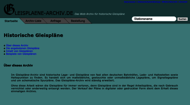 gleisplaene-archiv.de