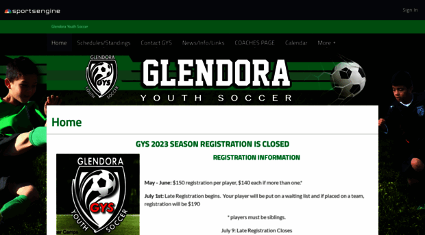 glendorayouthsoccer.sportngin.com