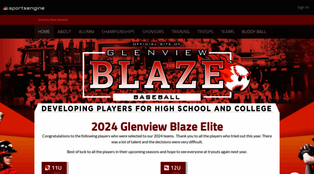glenviewblazebaseball.com