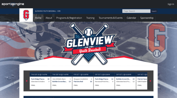 glenviewyouthbaseball.com