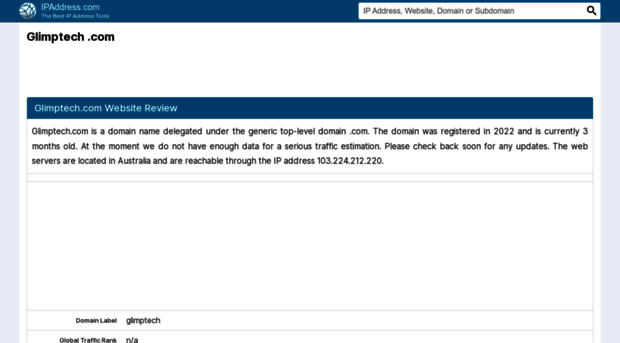 glimptech.com.ipaddress.com