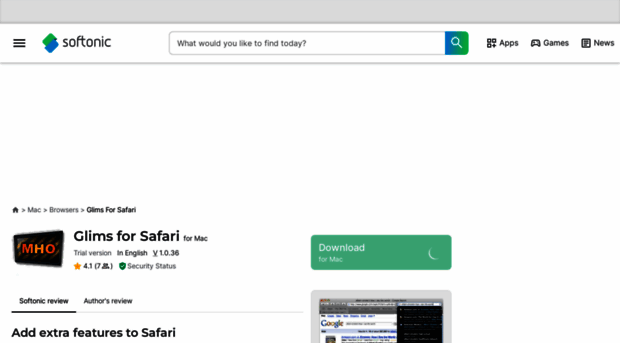 glims-for-safari.en.softonic.com