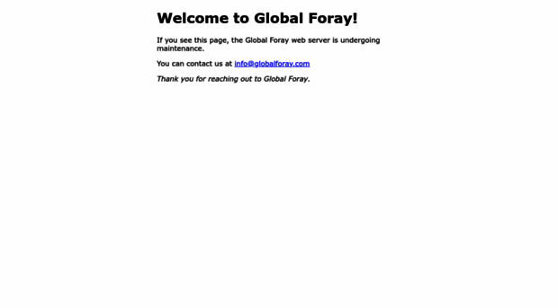 globalforay.com