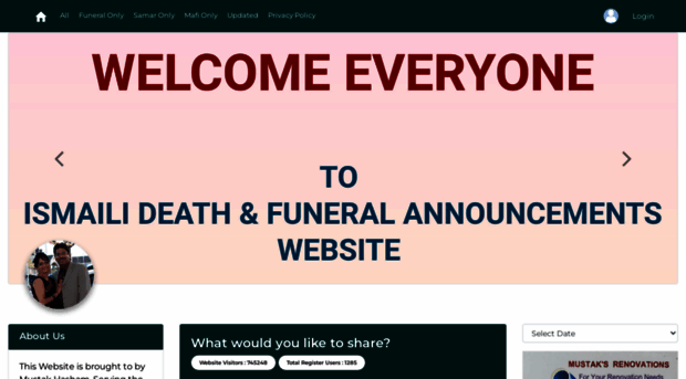 globalismailifuneral.com