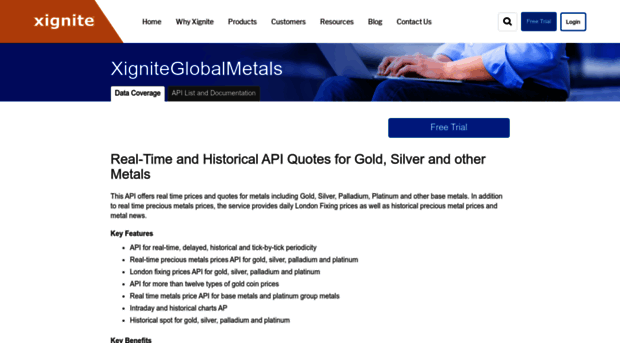 globalmetals.xignite.com