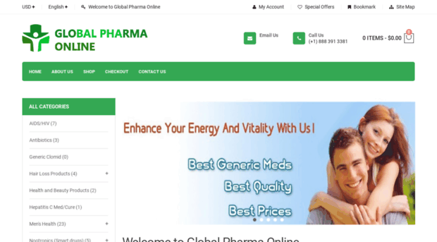 globalpharmaonline.com