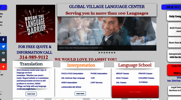 globalvillagelanguagecenter.com