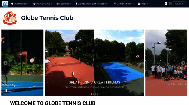 globetennisclub.com