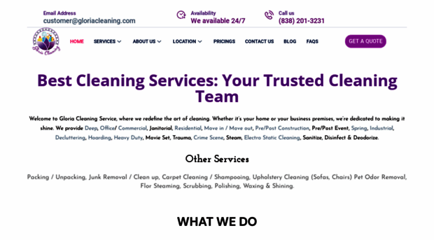 gloriacleaning.com