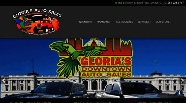 gloriasautosales.com