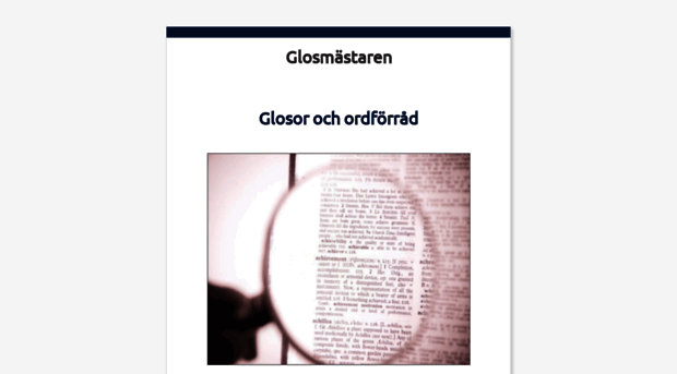 glosmastaren.se