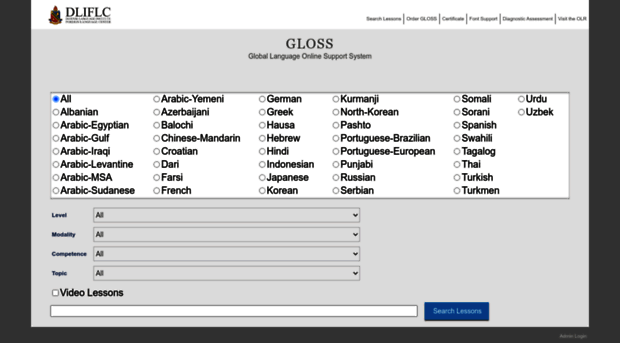 gloss.dliflc.edu