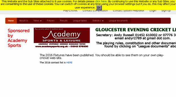 gloucesterecl.play-cricket.com