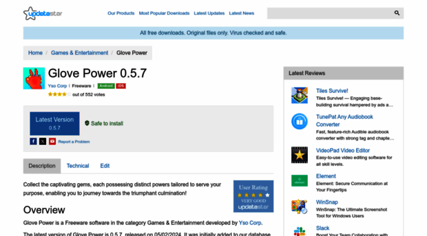glove-power.updatestar.com