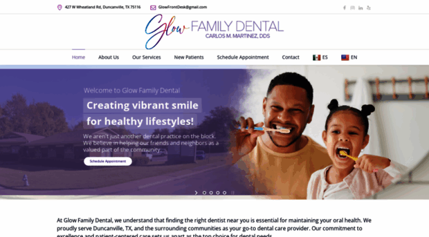 glowfamilydental.com